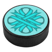 ライトブルー/ティール（緑がかった色）クローバーリボンbyケネス・ヨンチッチ アイスホッケーパック (3/4)