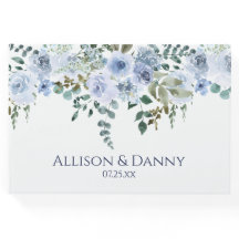 ライトブルー&ネイビー水色フローラ結婚ズ