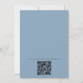 ライトブルー、ピンク & ホワイトのマンダラ 招待状 (裏面)