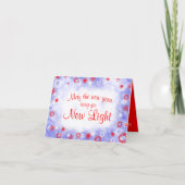 ライトブルー，レッドカンパニーホリデーカード カード (正面)