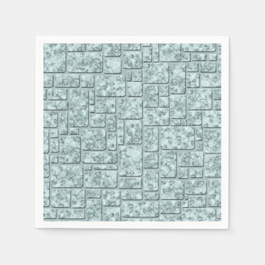 ライトブルー、ロフト スタンダードカクテルナプキン (正面)