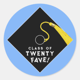 ライトブルー 卒業 2025年 ラウンドシール