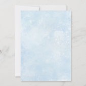 ライトブルー&赤面フラワーダスティブルーボタニカル 招待状 (裏面)