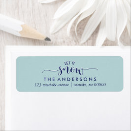 ライトブルー「雪にまかせ」 ラベル