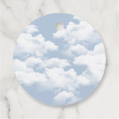 ライトブルー「雲の上で9」独身最後の週末 フェイバータグ (裏面)