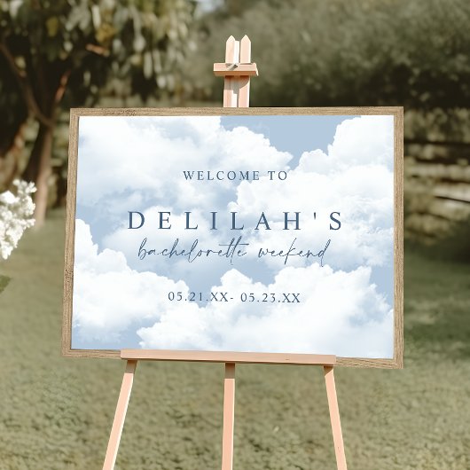 ライトブルー「On Cloud Nine」バチェロレッテへようこそ ポスター