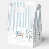 ライトブルーboho男の赤ちゃんシャワーキャンディーボックス フェイバーボックス (オープン)