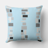 ライトブルーMOSIACタイルデザインレトロ装飾用クッション クッション (裏面)