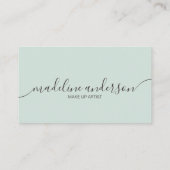 ライトブルーQRコードプロフェッショナル名刺 名刺 (裏面)