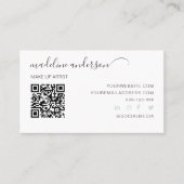 ライトブルーQRコードプロフェッショナル名刺 名刺 (正面)