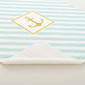 ライトブ航海のルーストライプツグリッターいかり シェルパブランケット (3/4)