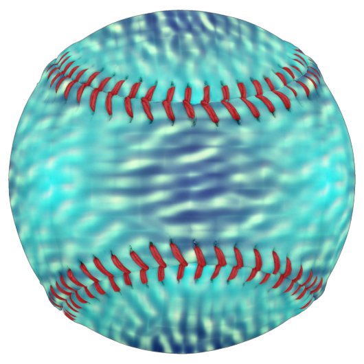 ライトプールとダークプールの水パターン ソフトボール (裏面)