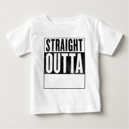 ライトベビーティー用ストレートアウトタ「_________」 ベビーTシャツ