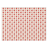 ライトベージュのクリスマスポインセチアの花 テーブルクロス (正面(横))