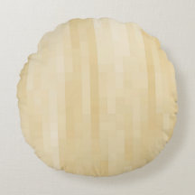 ライトベージュの繊細な幾何学模様の丸い枕