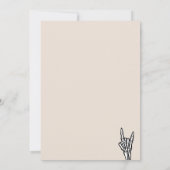 ライトベージュバッド2ボーン2番目の誕生日パーティー 招待状 (裏面)