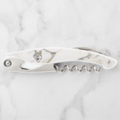 ライトベージュ大理石とウルフ ソムリエナイフ (正面)