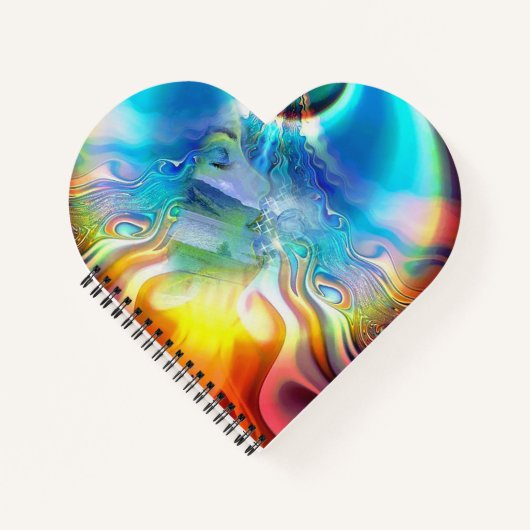 ライトベースのチャクラ記号の言語 ノートブック (正面)