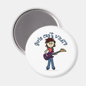 ライトベースギターガール マグネット (正面/裏面)