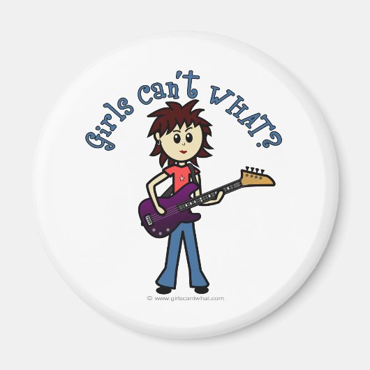 ライトベースギターガール マグネット (正面)