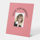 ライトペデスタル標識に投票する 台座サイン (正面)