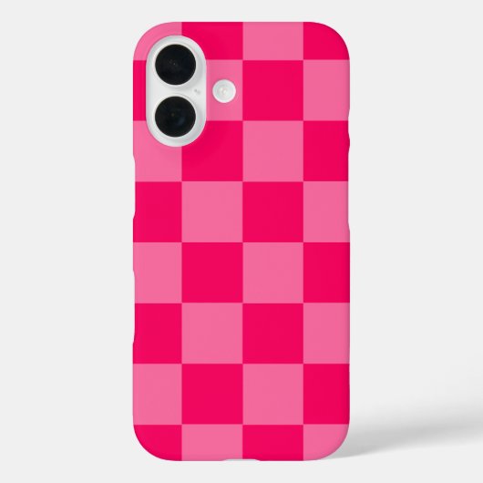 ライトホットピンク市松模様にパターンデザイン Case-Mate iPhoneケース (裏面)