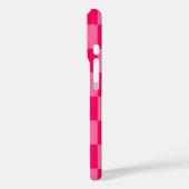 ライトホットピンク市松模様にパターンデザイン Case-Mate iPhoneケース (裏面 / 左)