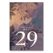 ライトボエレガントーホフローラパープルファンタジー結婚ズ テーブルナンバー (正面)