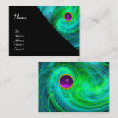 ライトボルテックスアメジストブルーグリーンイエローブラック 名刺 (正面/裏面)