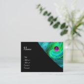 ライトボルテックスアメジストブルーグリーンイエローブラック 名刺 (スタンド正面)