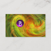 ライトボルテックスイエローブラックパープルジェムモノグラム 名刺 (裏面)