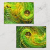 ライトボルテックストパーズグリーンイエローオレンジブルー 名刺 (正面/裏面)