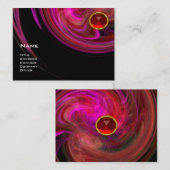 ライトボルテックスルビー – ピンクバイオレットパープルブラックレッド 名刺 (正面/裏面)