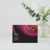 ライトボルテックスルビー – ピンクバイオレットパープルブラックレッド 名刺 (スタンド正面)