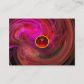 ライトボルテックスルビー – ピンクバイオレットパープルブラックレッド 名刺 (裏面)