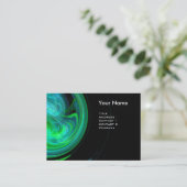 ライトボルテックス鮮やかブラックブルー 名刺 (スタンド正面)