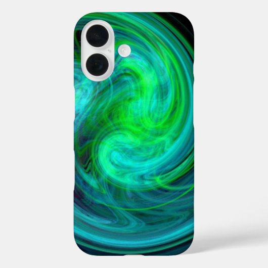 ライトボルテックス鮮やか、青 Case-Mate iPhoneケース (裏面)
