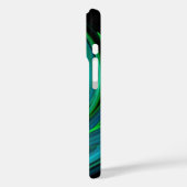 ライトボルテックス鮮やか、青 Case-Mate iPhoneケース (裏面 / 左)