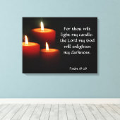 ライトマイキャンドルキャンバスプリント キャンバスプリント (インサイチュ (ウッドフロア))