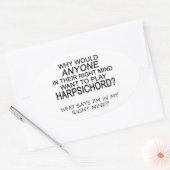 ライトマインドハープシコード 楕円形シール (封筒)