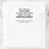 ライトマインドハープシコード 楕円形シール (バッグ)