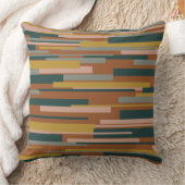 ライトミッドセンチュリーモダン幾何学模様の錆 クッション (ブランケット)