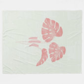 ライトミントピンク離れズモノグラムフリースブランケット フリースブランケット (正面(横))