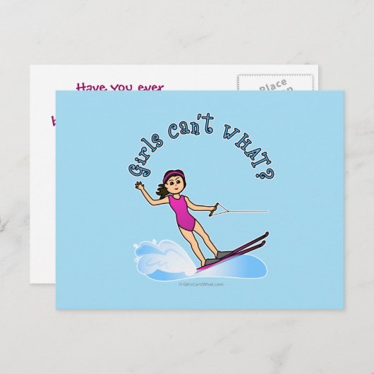 ライトメス型ウォータースキエ ポストカード (正面/裏面)