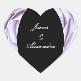 ライトメタリック ローズハートステッカー ハートシール