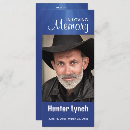 ライトメモリアルカードの編集可能なフォトレイ (正面/裏面)