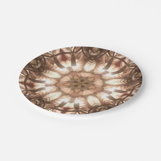 ライトメリークリスマスツリーパーティーライト紙プレート ペーパープレート (アングル)