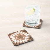 ライトメリークリスマスツリーライト万華鏡のように千変万化するパターンアート コースター (右側)