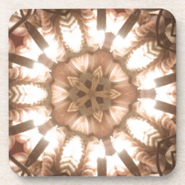 ライトメリークリスマスツリーライト万華鏡のように千変万化するパターンアート コースター