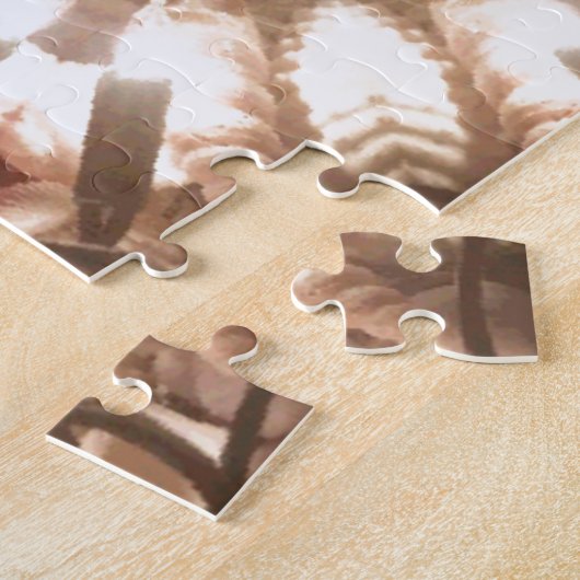 ライトメリークリスマスツリーライト万華鏡のように千変万化するパターンアート ジグソーパズル (側面)